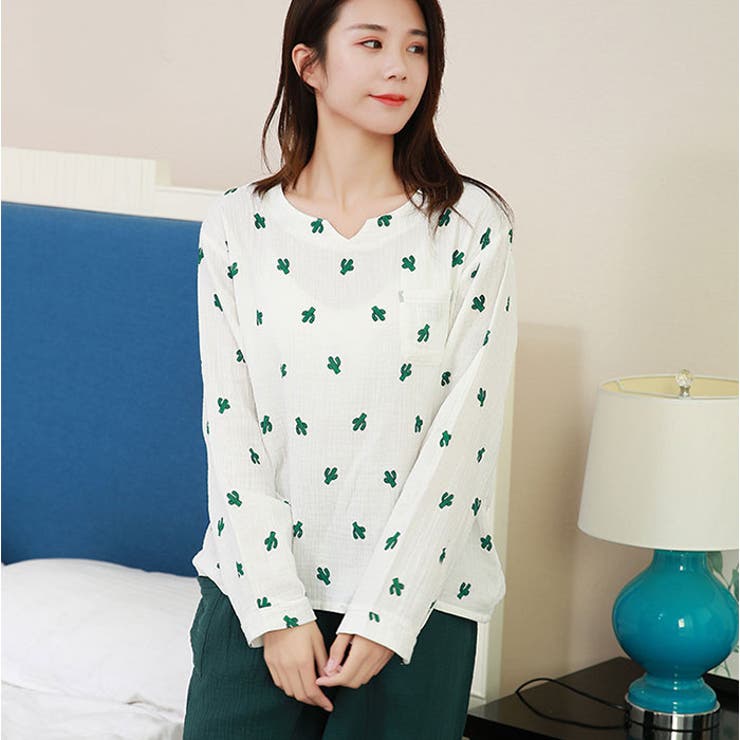 パジャマ ルームウエア レディース 綿 100％ 上下セット | BACKYARD FAMILY | 詳細画像3 