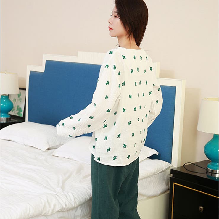 パジャマ ルームウエア レディース 綿 100％ 上下セット | BACKYARD FAMILY | 詳細画像4 