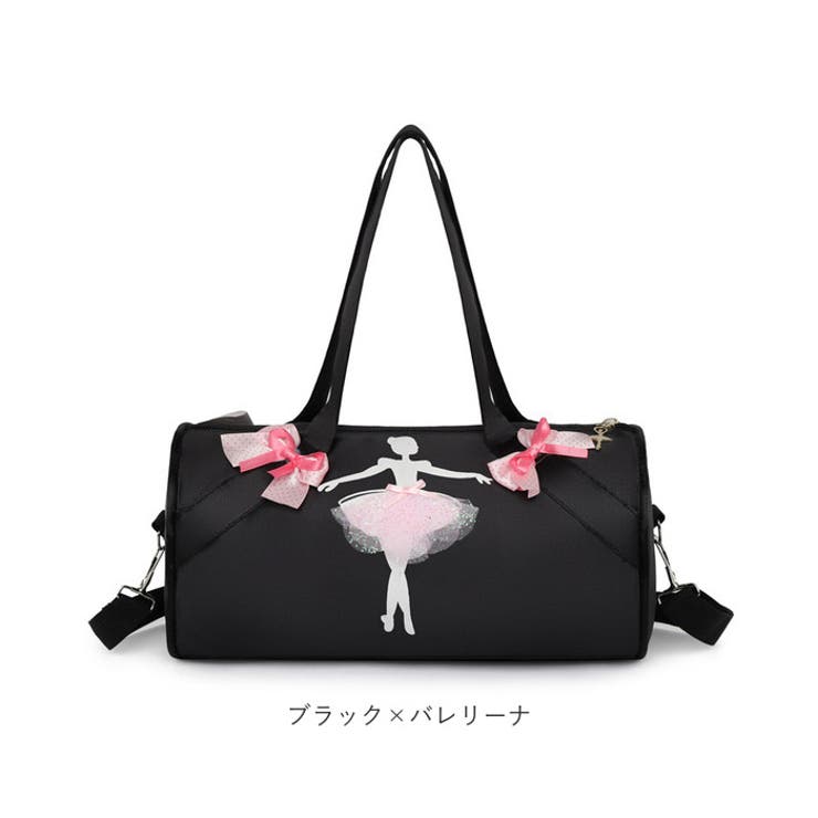 バレエコアバッグ[FUN FROM FUN] LITTLE-GUARDIAN COTTON BAG AMBIDEX Store ICY LEATHER BOSTONBAG(F クロ): CHILD WOMAN