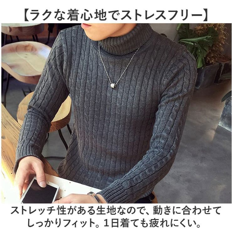 ニット セーター タートルネック | BACKYARD FAMILY | 詳細画像6 