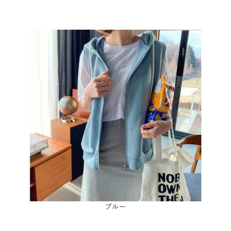 レディース ベスト パーカー 前開き おしゃれ | BACKYARD FAMILY | 詳細画像17 