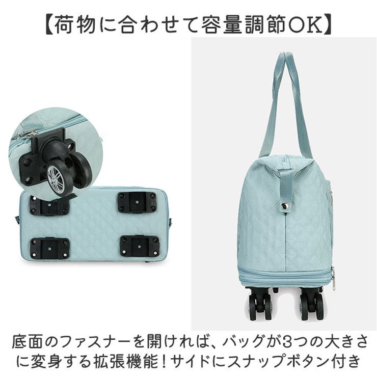 ボストンバッグ 軽量 拡張可 大容量 キャスター付き | BACKYARD FAMILY | 詳細画像5 