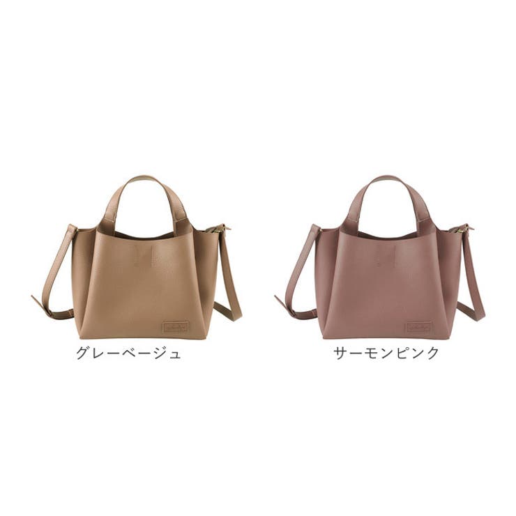 PUレザー 2wayトートバッグ Leger by LIZDAYS[品番：BCYW0032106