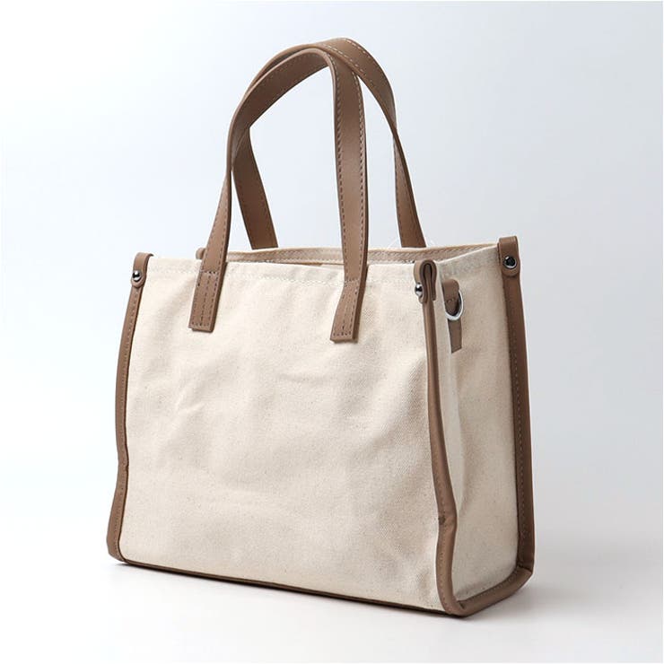 キャンバス PU 2wayトートバッグ[品番：BCYW0032336]｜BACKYARD