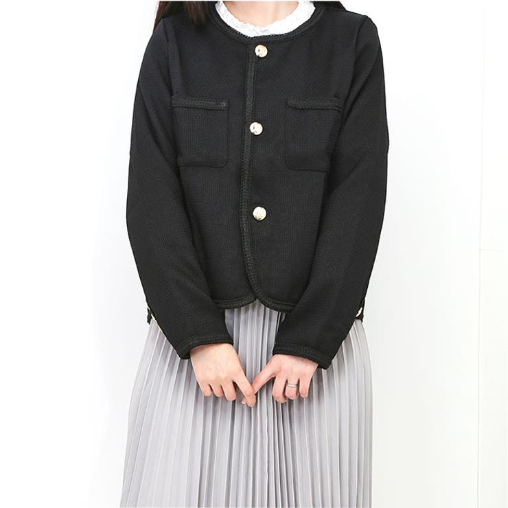 ツイードジャケット ノーカラージャケット レディース | BACKYARD FAMILY | 詳細画像3 