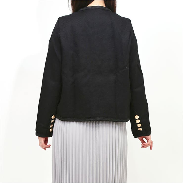 ツイードジャケット ノーカラージャケット レディース | BACKYARD FAMILY | 詳細画像4 