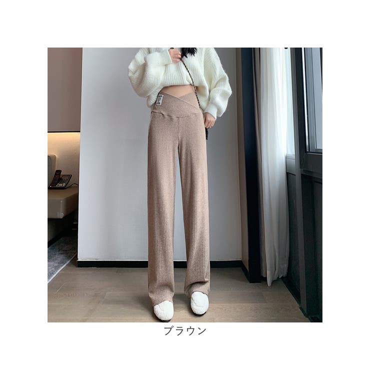 福袋売れ残りセール マタニティ パンツ ワイドパンツ 美脚[品番：BCYW0032689 パンツ、スパッツ