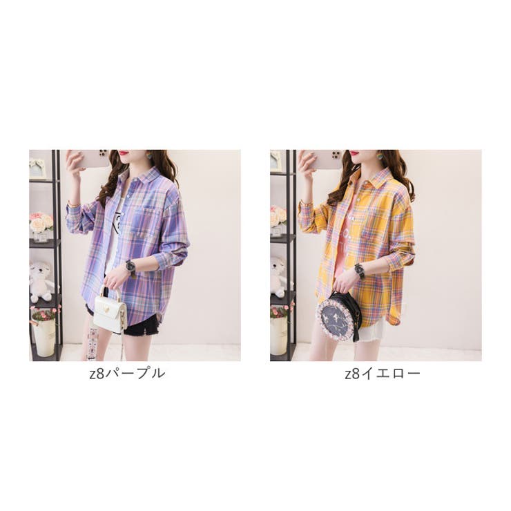 チェックシャツ