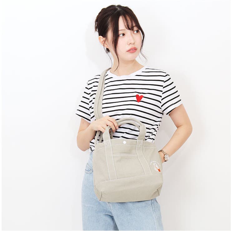ポーラーベアバンク ベアーバッグ刺繍キャンバス2WAYトート | BACKYARD FAMILY | 詳細画像3 