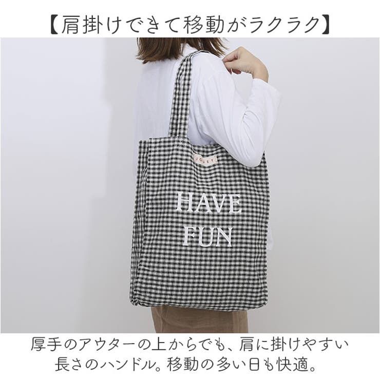 ロゴチェックトート[品番：BCYW0032646]｜BACKYARD FAMILY