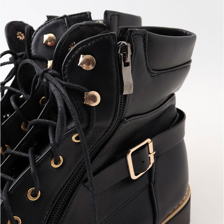 バイクブーツ yohji yamamoto - MAT SMOOTH LEATHER ZIP BIKER BOOTS （BLACK