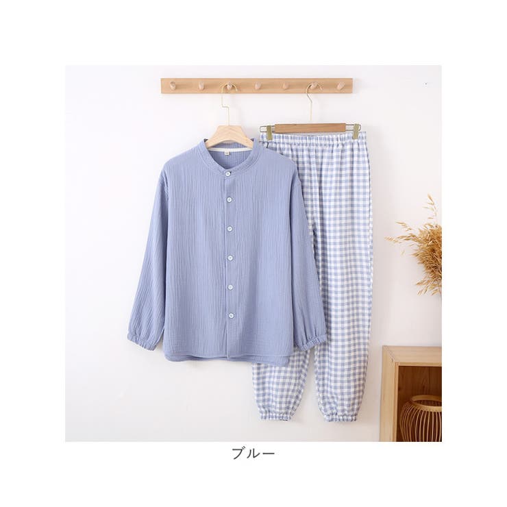 パジャマ ガーゼ メンズ 長袖 オールシーズン | BACKYARD FAMILY | 詳細画像17 