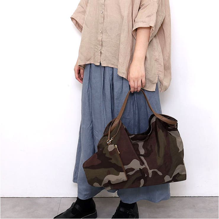 COOCO 折りたたみ迷彩柄バッグ[品番：BCYW0033380]｜BACKYARD