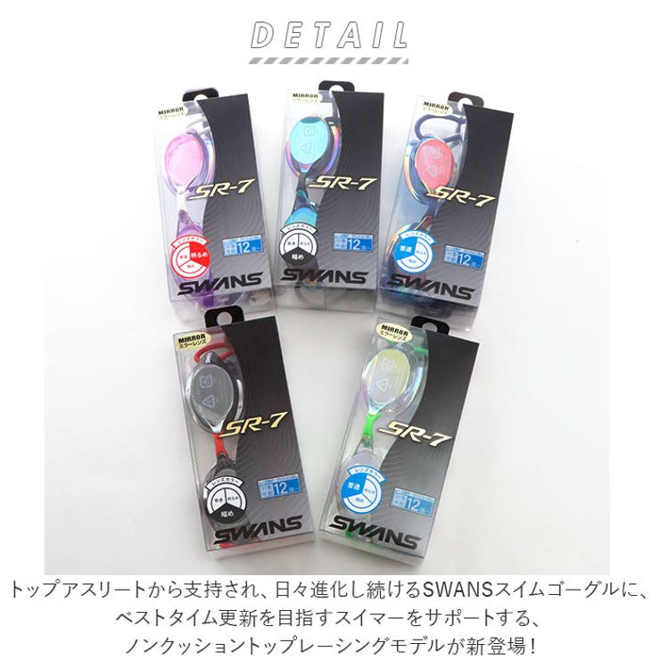 スワンズ SWANS SR-7M Racing スイムゴーグル | BACKYARD FAMILY | 詳細画像2 
