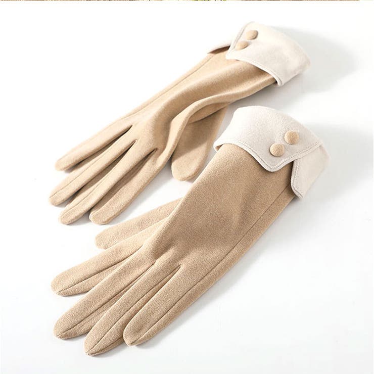 手袋 レディース 暖かい 防寒 スマホ対応[品番：BCYW0033460