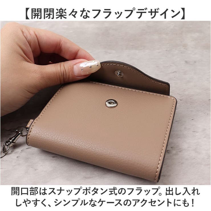 Legato Largo うすいサイフフラップ リール付パスケース[品番