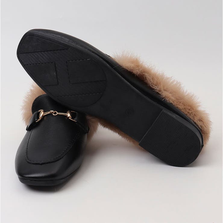 ふわふわファー付きローファー スリッポン | BACKYARD FAMILY | 詳細画像16 