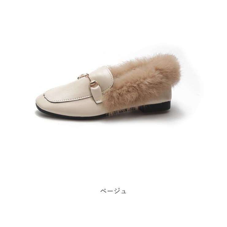 ふわふわファー付きローファー スリッポン | BACKYARD FAMILY | 詳細画像18 