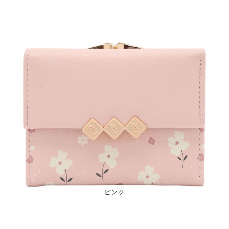 三つ折り財布 レディース がま口[品番：BCYW0033799]｜BACKYARD