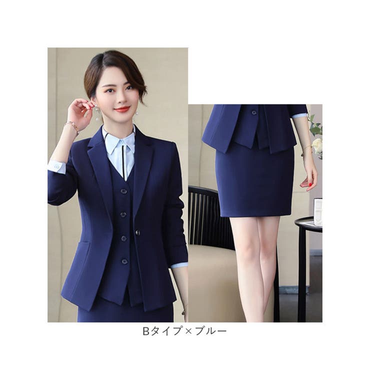 特売 ビジネススーツ レディース lybs281no2[品番：BCYW0033642 ひざ丈スカート