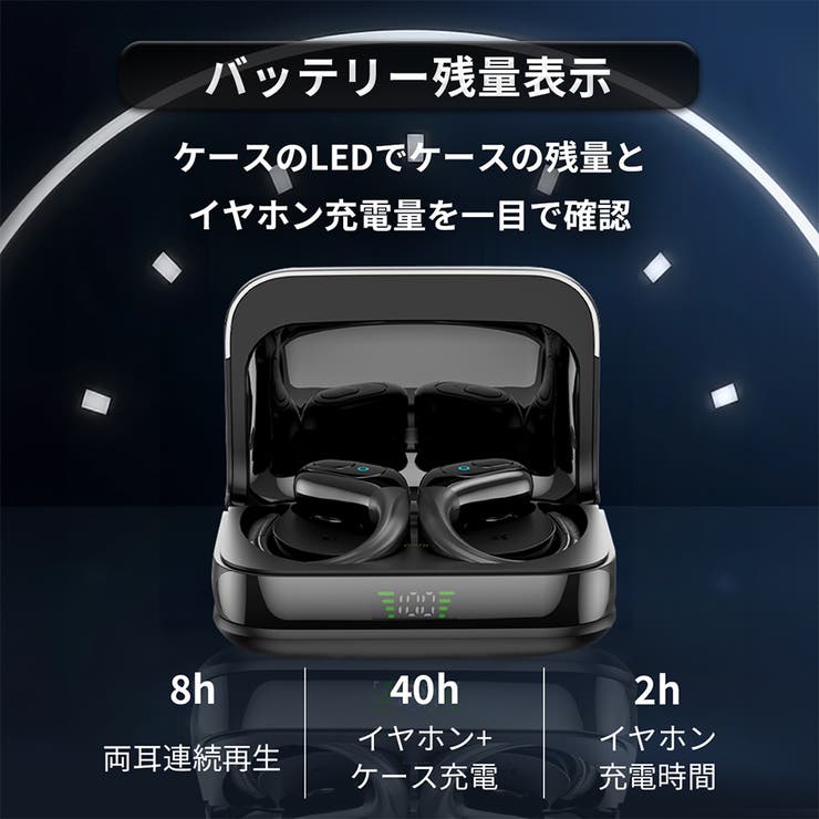 フルワイヤレスイヤホン スポーツに最適な耳掛け式 ボタン操作 | BACKYARD FAMILY | 詳細画像9