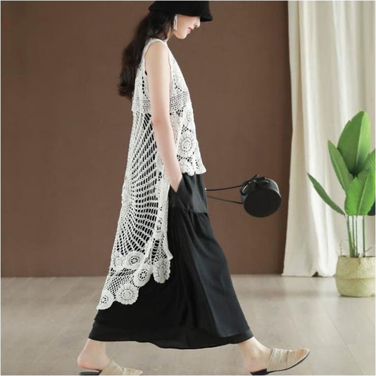 ロングベスト レース カジュアル | BACKYARD FAMILY | 詳細画像4 