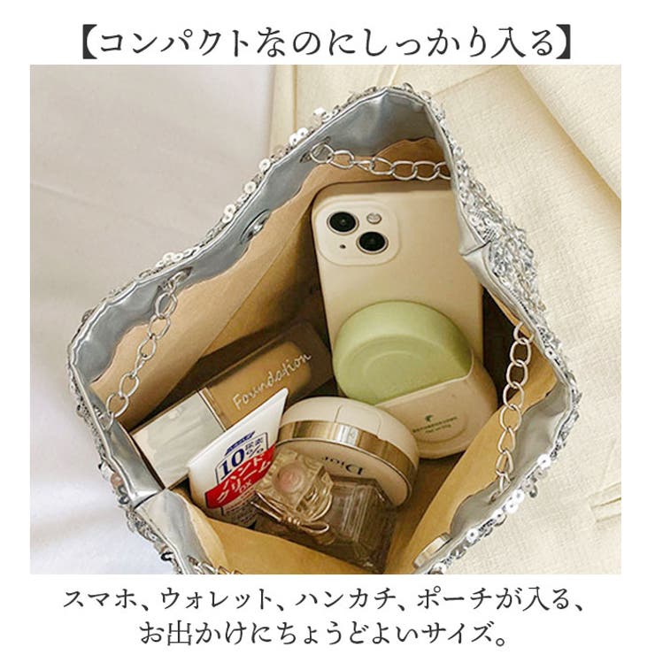 スパンコール バッグ パーティーバッグ レディース ショルダー[品番