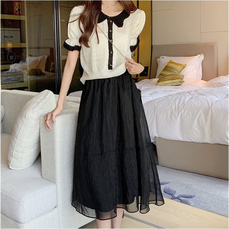 フレアスカート シフォン ボトムス | BACKYARD FAMILY | 詳細画像6 