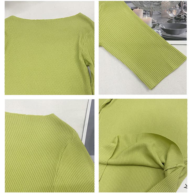 リブニットシャツ ボートネック | BACKYARD FAMILY | 詳細画像15 