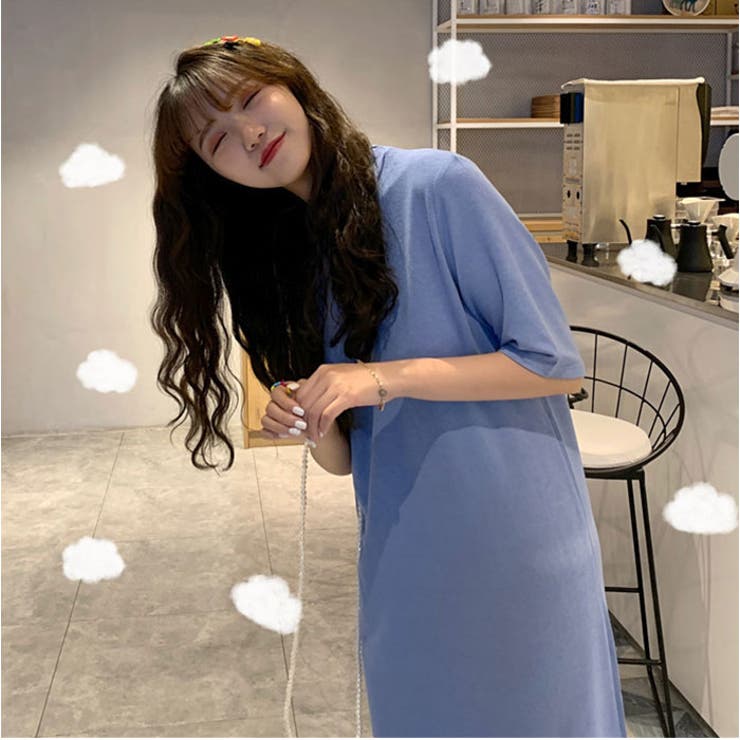 カジュアルロングワンピース 無地 | BACKYARD FAMILY | 詳細画像14 