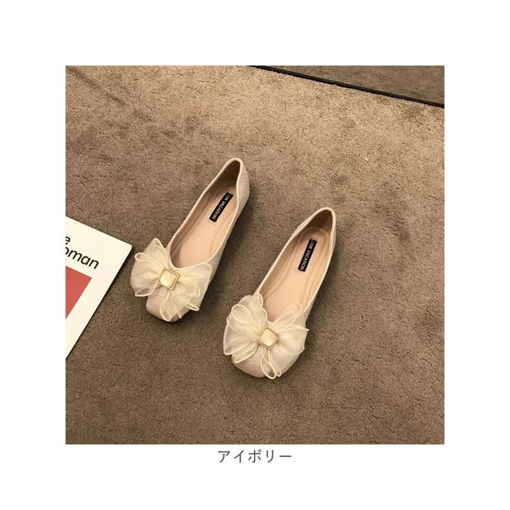 リボンパンプス シューズ ペタンコ | BACKYARD FAMILY | 詳細画像16 