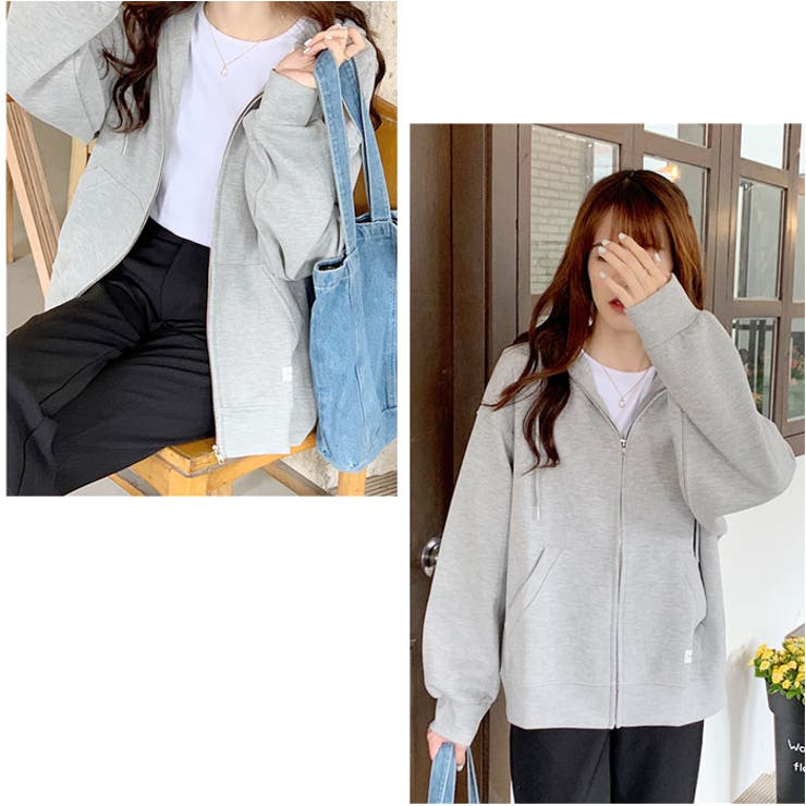 ジップアップパーカー フード付き | BACKYARD FAMILY | 詳細画像4 