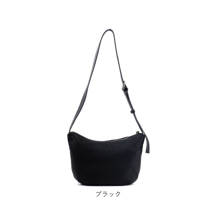 クーコ COOCO シュリンクレザー変形ハーフムーンショルダー