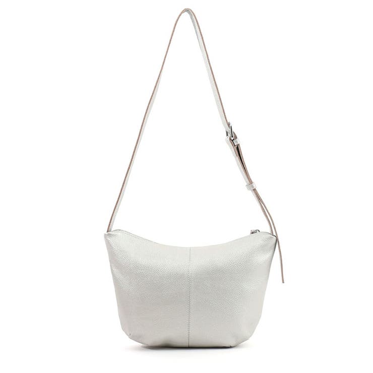 COOCO シュリンクレザーハーフムーンショルダーバッグ[品番