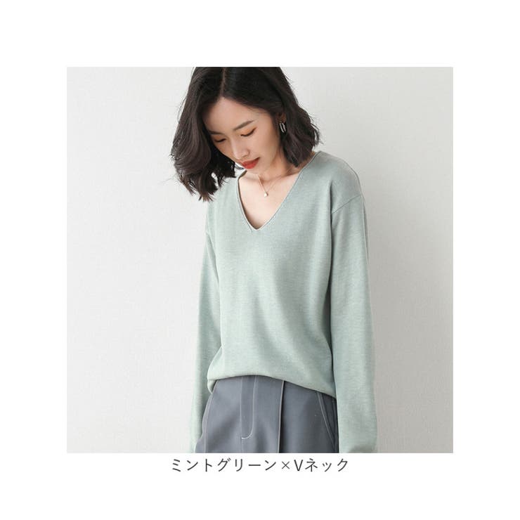 ニット セーター 長袖 Vネック | BACKYARD FAMILY | 詳細画像16 