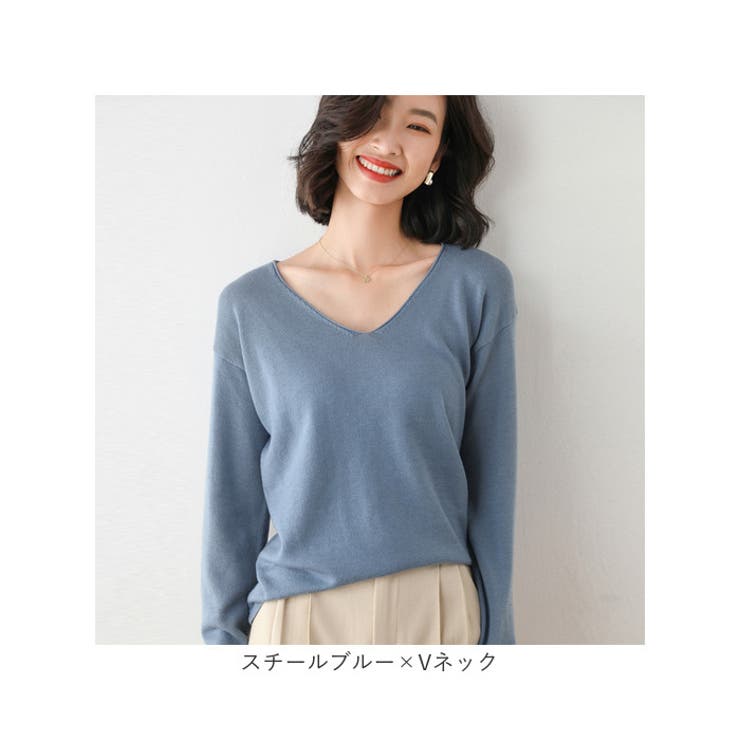 ニット セーター 長袖 Vネック | BACKYARD FAMILY | 詳細画像20 