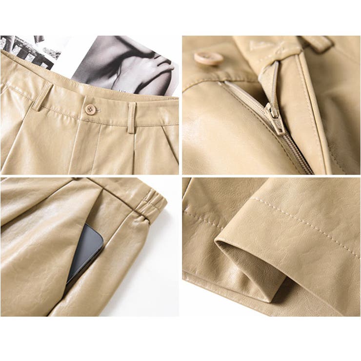レザーショートパンツ レディース[品番：BCYW0034557]｜BACKYARD FAMILY（バックヤードファミリー）のレディース ファッション通販｜SHOPLIST（ショップリスト）