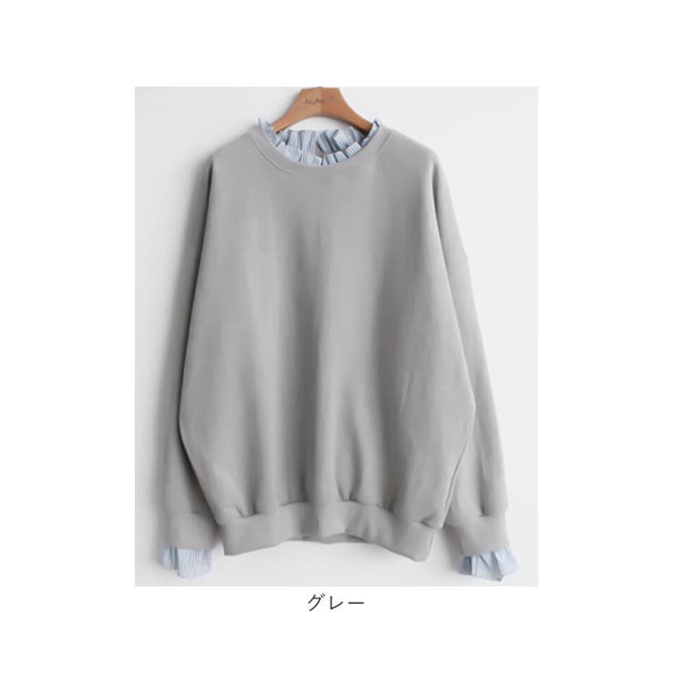 レディース トップス レイヤード風 重ね着風 長袖 | BACKYARD FAMILY | 詳細画像16 