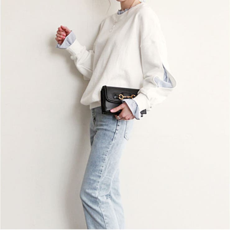 レディース トップス レイヤード風 重ね着風 長袖 | BACKYARD FAMILY | 詳細画像3 