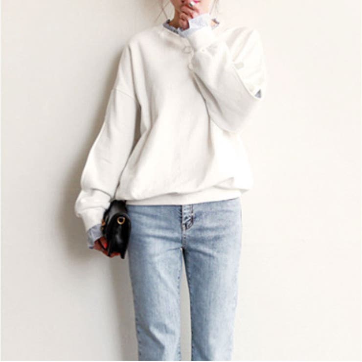 レディース トップス レイヤード風 重ね着風 長袖 | BACKYARD FAMILY | 詳細画像5 