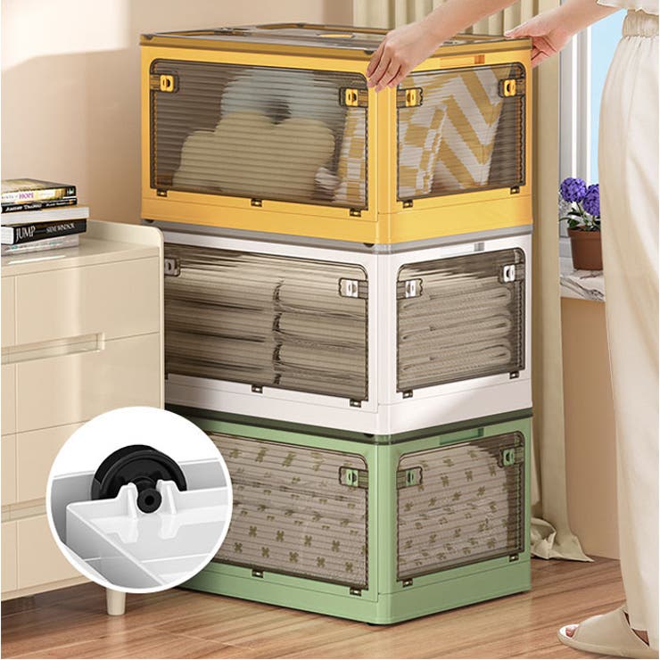 収納ボックス 折畳み キャスター付き 5面開閉 | BACKYARD FAMILY | 詳細画像15 