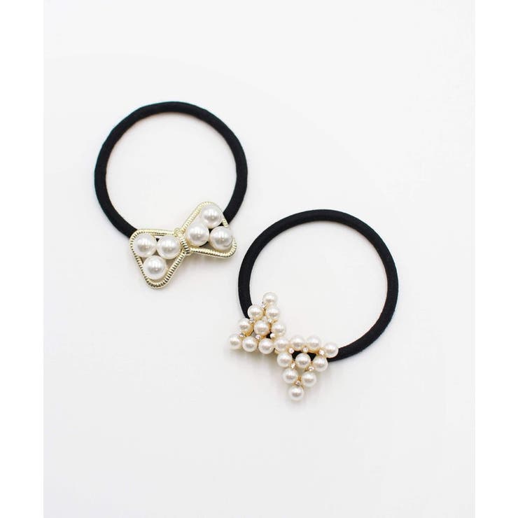 ショパンパールリボンヘアゴム(2type)(大きめパール) | BACKYARD FAMILY | 詳細画像2 