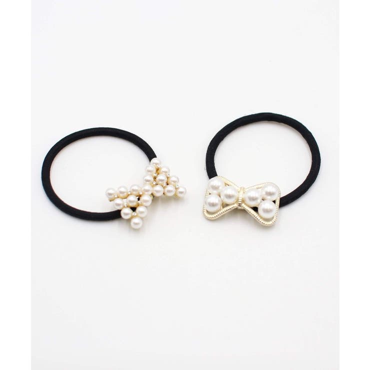 ショパンパールリボンヘアゴム(2type)(大きめパール) | BACKYARD FAMILY | 詳細画像3 