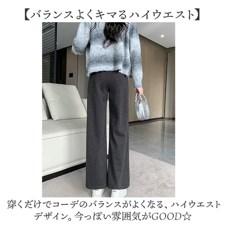 レディース ハイウエスト ストレートパンツ | BACKYARD FAMILY | 詳細画像7 