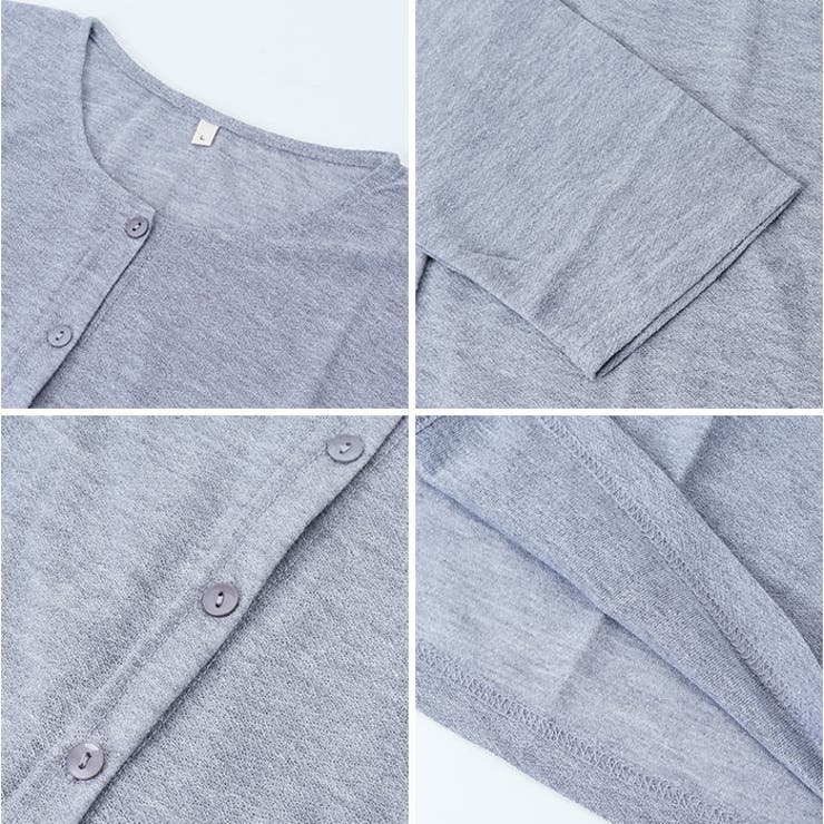 梨地 UネックUVカーディガン | BACKYARD FAMILY | 詳細画像12 