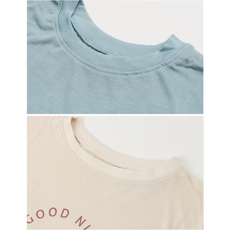 巾着付き5分袖上下セット ルームウエア | BACKYARD FAMILY | 詳細画像9 