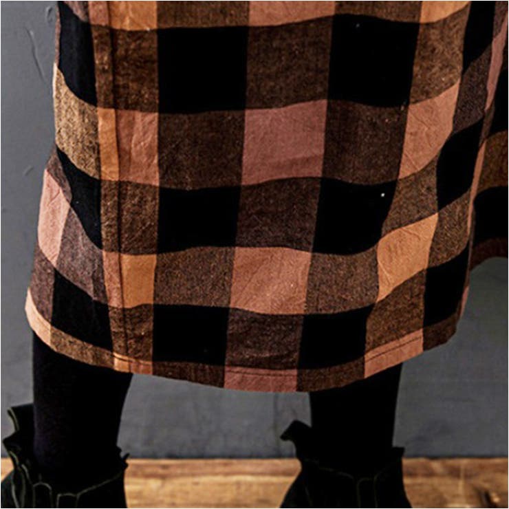 チェック柄 シャツワンピース  | BACKYARD FAMILY | 詳細画像13 