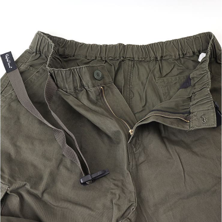 スイス軍 カーゴパンツ サルエル ギミック ドローコード付き