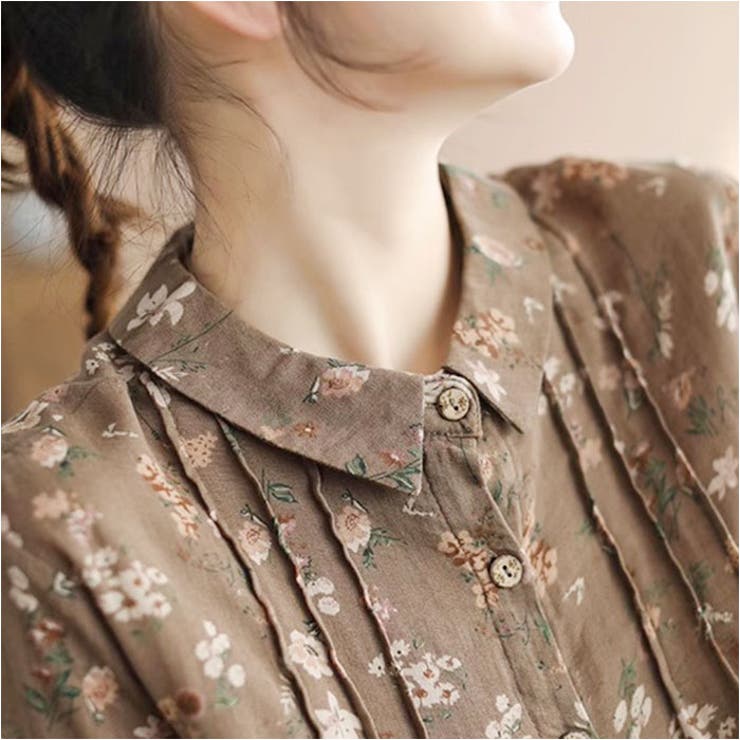 ブラウス シャツ 花柄 レディース 長袖 森ガール | BACKYARD FAMILY | 詳細画像11 
