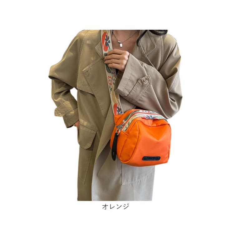 ボタニカル ラウンド マチ広 ナイロン ミニ ショルダーバッグ[品番